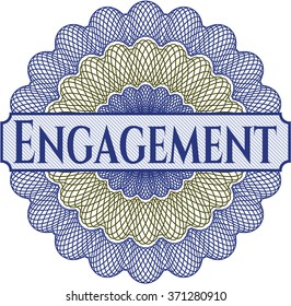 Engagement money style rosette
