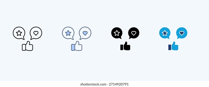Vector de ilustración de íconos múltiples de compromiso