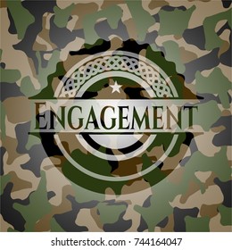 Engagement on camo pattern