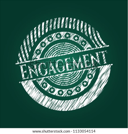 Engagement on chalkboard