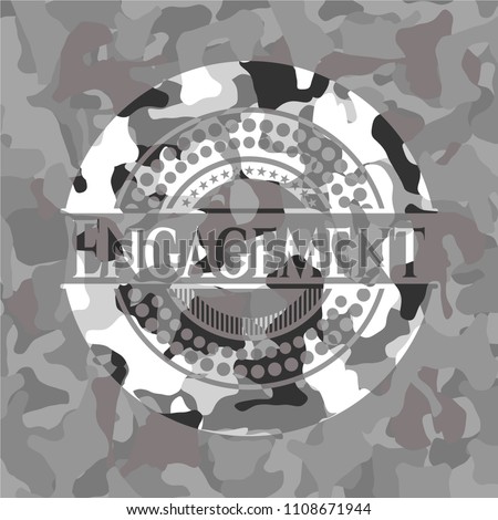  Engagement on grey camouflaged pattern