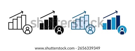 Engagement Rate Icon Set Multiple Style Collection