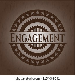 Engagement realistic wood emblem