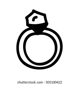engagement ring cartoon icon image 