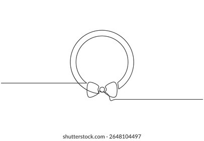 Engagement ring continuous line drawing illustration. One line art of love, Black isolated on white background. Hand drawn vector illustration, Wedding ring line art style vector illustration.