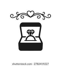 Engagement ring, Diamond ring, Ring, Box, Love, wrapping