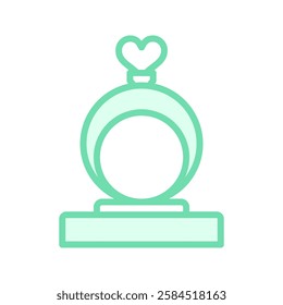 Engagement Ring duotone line icon, vector, pixel perfect, illustrator file