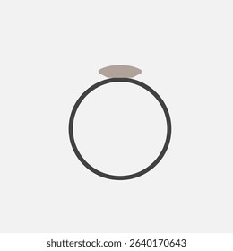 Engagement Ring icon, Diamond Ring. eps8.