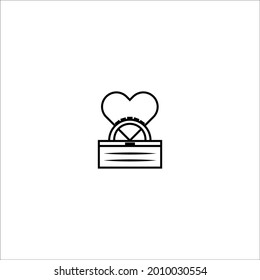 engagement ring on white background