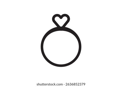 Engagement rings, wedding ring vector illustration of love and marriage symbols, perfect for wedding invitations, romantic designs, and jewelry branding. Couple Ring icon. Eps 10
