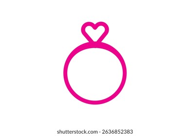 Engagement rings, wedding ring vector illustration of love and marriage symbols, perfect for wedding invitations, romantic designs, and jewelry branding. Couple Ring icon. Eps 10