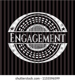 Engagement silver shiny emblem