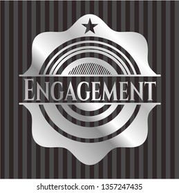 Engagement silver shiny emblem