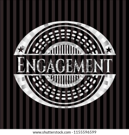 Engagement silver shiny emblem