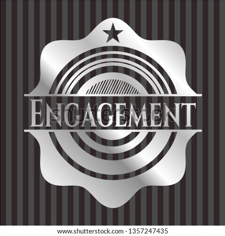 Engagement silver shiny emblem
