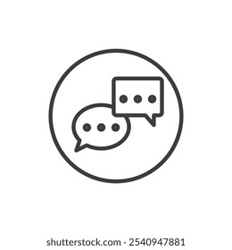 Engagement stroke icon in black