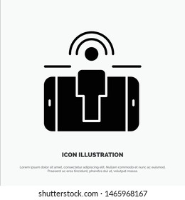 Engagement, User, User Engagement, Marketing solid Glyph Icon vector. Vector Icon Template background