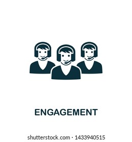 Engagement vector icon illustration. Creative sign from gamification icons collection. Filled flat Engagement icon for computer and mobile. Symbol, logo vector graphics.