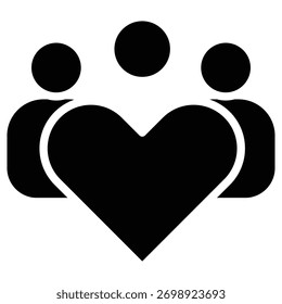 Icono de Web de compromiso en estilo audaz
