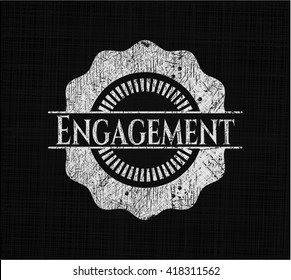 Engagement written on a chalkboard