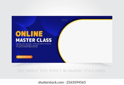 Engaging banner design for e-learning platforms, suitable for course promotions.