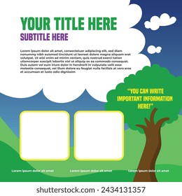 Engaging, Colorful, Creative Template for Children's Projects