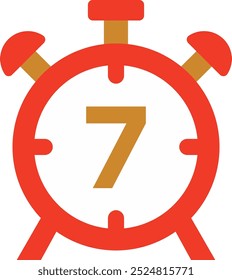 Engaging Countdown Icon Representing Anticipation, Time Management, and Excitement for Events, Perfect for Highlighting Deadlines, Celebrations, and Moments of Waiting