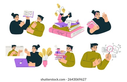Engaging and Creative Illustrations for Study Sessions in Online Learning Environments