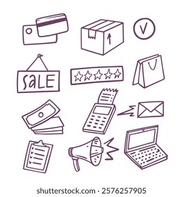 Engaging and creative illustrations that depict various business concepts such as sales, marketing, and communication