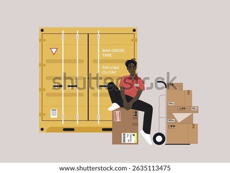Engaging in the dynamic role of a cargo container expeditor, emphasizing the coordination of shipping tasks and the organization of packages for efficient transport