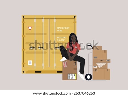 Engaging in the dynamic role of a cargo container expeditor, emphasizing the coordination of shipping tasks and the organization of packages for efficient transport