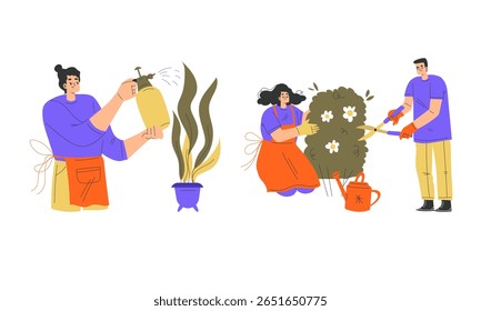 Engaging in Gardening Together Nurturing Our Vibrant Plants Within an Inviting Environment
