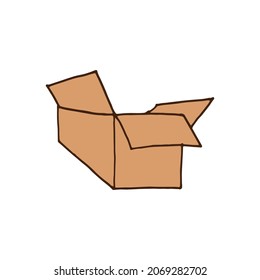 ilustración de cuadro en fondo blanco. vector dibujado a mano. 