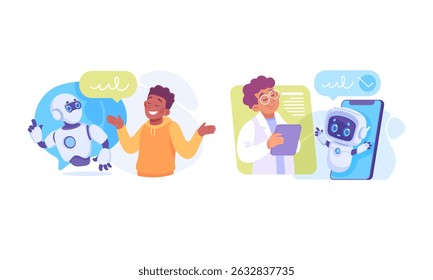 Engaging and Interactive Interactions Between Humans and Robots in the Realm of Modern Technology