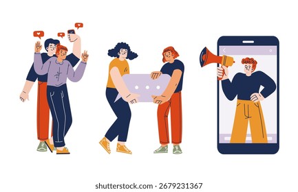 Engaging and Interactive Social Media Engagements, Collaborations, and Connections