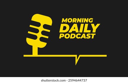 Engaging Morning Podcast Cover Design for Energetic and Inspiring Conversations