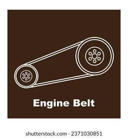 Vektorgrafik-Design des Motorgürtels