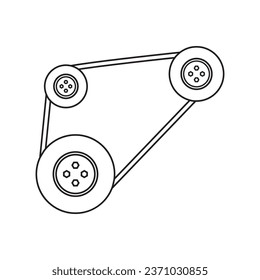 Engine belt icon vector illustration symbol design