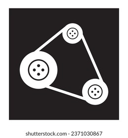 Engine belt icon vector illustration symbol design
