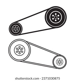 Engine belt icon vector illustration symbol design