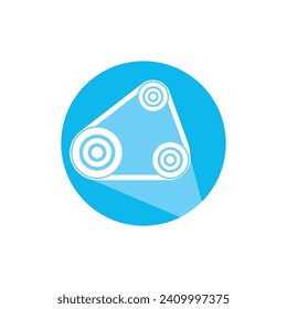Engine belt icon vector illustration symbol design
