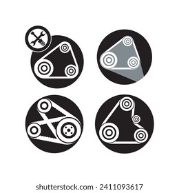 Engine belt icon vector illustration symbol design