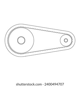 engine belt vector icon illustration symbol design