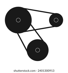 diseño de símbolo de icono del vector del cinturón de motores