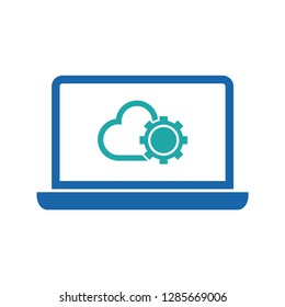 Engine cloud icon , element vector