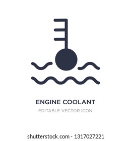 engine coolant icon on white background. Simple element illustration from Shapes concept. engine coolant icon symbol design.