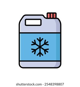 Icono de refrigerante del motor Plantilla de diseño de Vector simple y limpia