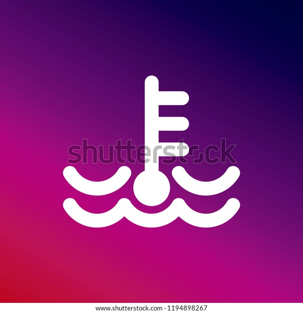Engine Coolant icon vector\
illustrator creative design purple and pink gradient\
background