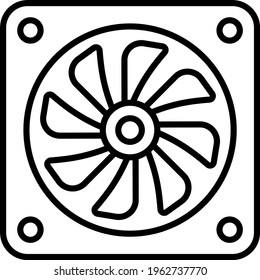 Engine Cooling Blades or Propellers Vector Icon Design, Motor Vehicle Service and automobile repair shop Symbol, Lorry spare parts Sign, auto mechanic stock illustration, car radiator fan Concept, 