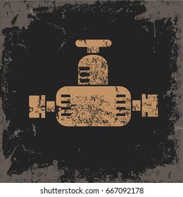 Engine design on grunge background,vector